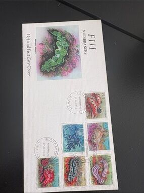 Fiji Nudibranchs Collectible First Day Cover - envelope
